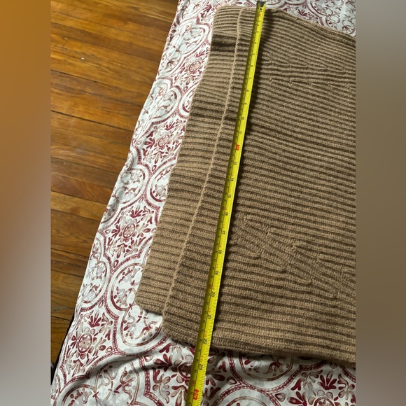 Ganni Tan Ribbed Turtleneck Sweater - Picture 10 of 11